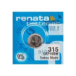 1 x Renata Swiss 315 Watch Batteries, 0% MERCURY equivalent SR716SW