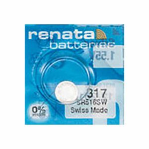 1 x Renata Swiss 317 Watch Batteries, 0% MERCURY equivalent SR516SW