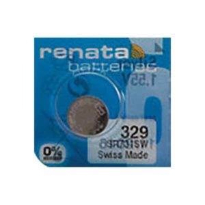 1 x Renata 329 Watch Batteries, 0% MERCURY equivalent SR731SW