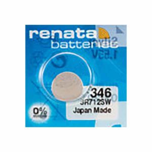 1 x Renata 346 Watch Batteries, 0% MERCURY equivalent SR712SW