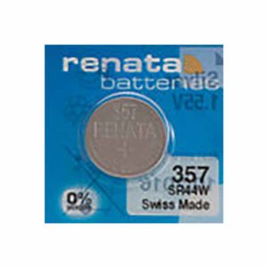 1 x Renata 357 Watch Batteries, 0% MERCURY equivalent SR44W