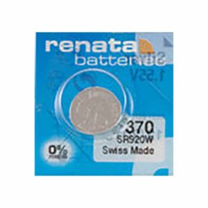 1 x Renata 370 Watch Batteries, 0% MERCURY equivalent SR920W
