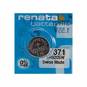 Renata Watch Battery Swiss Made Renata 371 or SR 920 SW 1.5 V (2 x 371 or  SR 920 SW) 