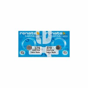2 x Renata 379 Watch Batteries, 1.55V, 0% MERCURY equivalent SR521SW, 521