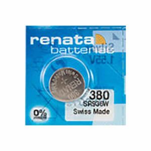 1 x Renata 380 Watch Batteries, 0% MERCURY equivalent SR936W