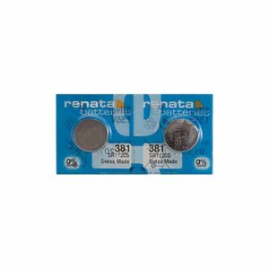 2 x Renata 381 Watch Batteries, 0% MERCURY equivalent SR1120S Battery