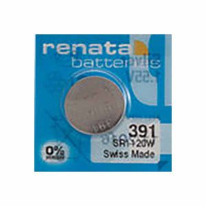1 x Renata 391 Watch Batteries, 0% MERCURY equivalent SR1120W