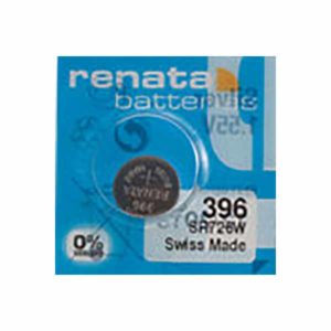 1 x Renata 396 Watch Batteries, 0% MERCURY equivalent SR726W