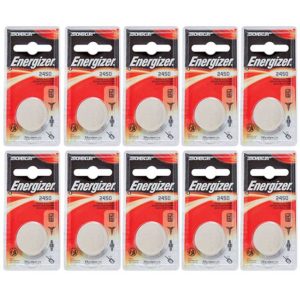 10 x Energizer 2450 Lithium 3 volt Batteries, equivalent CR2450 3v