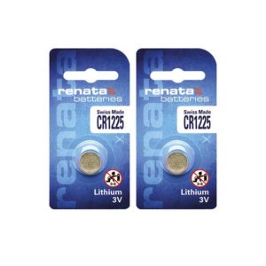 2 x Renata 1225 Batteries, 3V Lithium CR1225