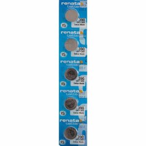 5 x Renata 390 Watch Batteries, 0% MERCURY equivalent SR1130S Battery