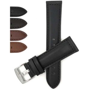Bandini 500 | Mens Leather Watch Band, Stitching, Padded, Standard & Extra Long (XL)