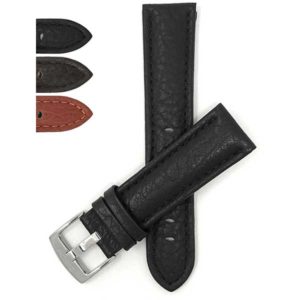 Bandini 501 | Mens Leather Strap, Buffalo Pattern, Padded, Standard & Extra Long (XL)