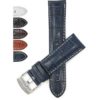 Bandini 508s | Mens Leather Strap, Alligator Pattern, White Stitch, Extra Long XL Available
