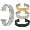 Bandini Stainless Steel Expansion Watch Band, Metal Stretch Strap for Apple Watch Series 6/5/4/3/2/1