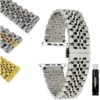 Bandini Stainless Steel Metal Watch Band, Rolex Style for Apple Watch 38mm/40mm, Series 6/5/4/3/2/1