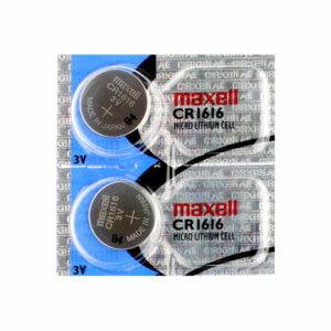 2 x Maxell 1616 Watch Batteries, 3V Lithium CR1616 Battery