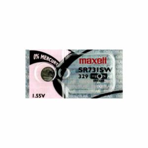 1 x Maxell 329 Watch Batteries, 0% MERCURY equivalent SR731SW Battery