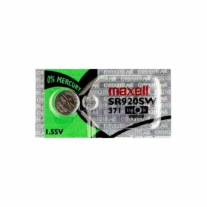1 x Maxell 371 Watch Batteries, 0% MERCURY equivalent SR920SW Battery