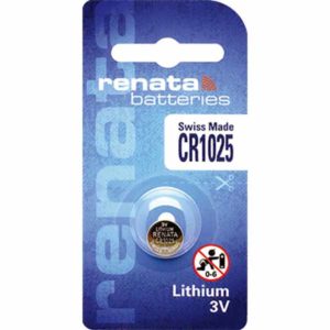 1 x Renata 1025 Watch Batteries, 3V Lithium CR1025