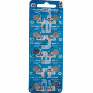 10 x Renata 371 Watch Batteries, 0% MERCURY equivalent SR920SW