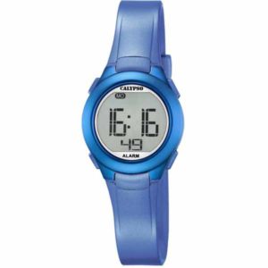 Calypso 27.5mm Womens Digital Sports Watch, Silicone Strap - Blue - K5677/5