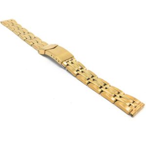 ZRC MET.1784 | Womens Stainless Steel Watch Band, Deployment, Gold or Silver Tone