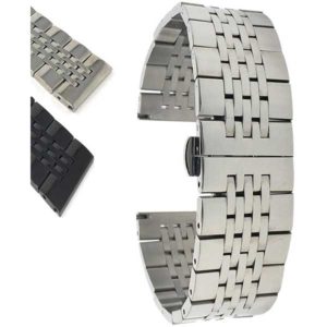 Bandini MET.1900 | Mens Metal Watch Band, Stainless Steel Strap, Ajustable, Many Colors