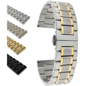 Bandini MET.315 | Stainless Steel Watch Band for Men, Metal Watch Bracelet, Removable Links