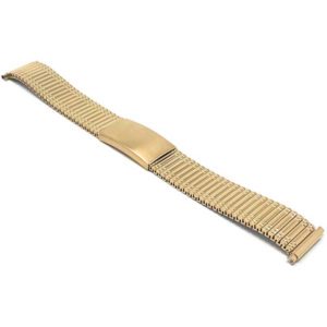 Angle view of Gold Tone Mens Adjustable Expansion Watch Band, Stretch Strap