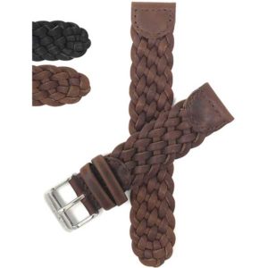 Bandini Q54 | Vintage Weaved Leather Strap, Replacement Band for Swiss Army Watches