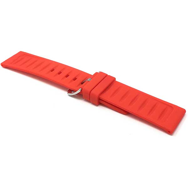 Bandini SIL.110 | Smooth Ribbed Silicone Watch Band, Soft Rubber Strap ...