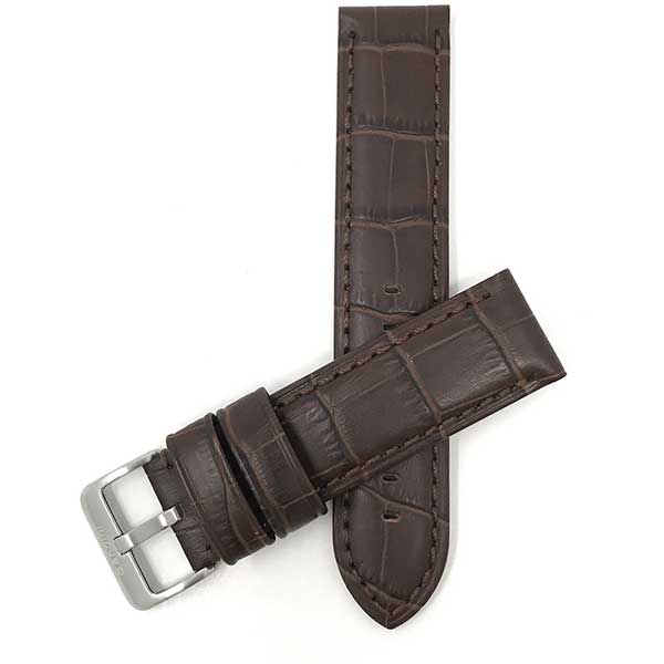 Bandini 855 | 24mm Mens Waterproof Leather Watch Bands, Alligator ...