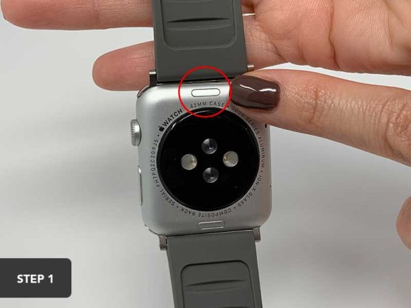 band release button on apple watch 4