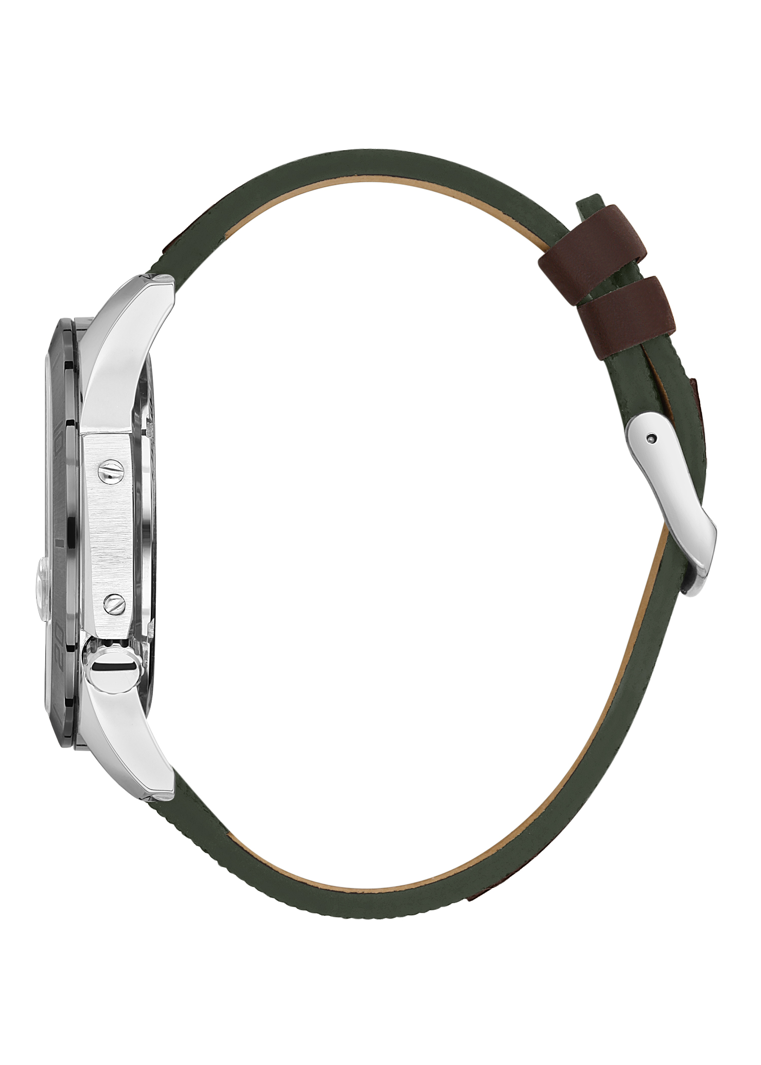 Daniel Klein 44mm Analog Mens Watch, Canvas / Leather Strap, Japanese Quartz Movement, Date - DK.1.13515-3 - Image 3