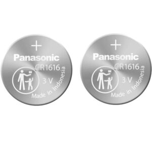 2 x Panasonic 1616 Batteries, 3V Lithium CR1616