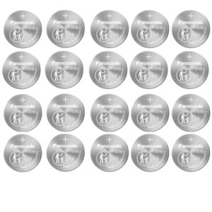 20 x Panasonic 1616 Batteries, 3V Lithium CR1616