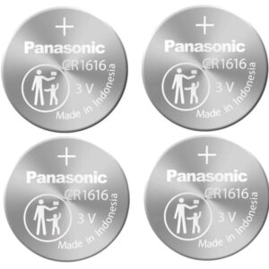 4 x Panasonic 1616 Batteries, 3V Lithium CR1616