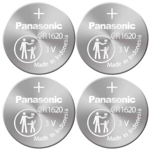 4 x Panasonic 1620 Batteries, 3V Lithium CR1620