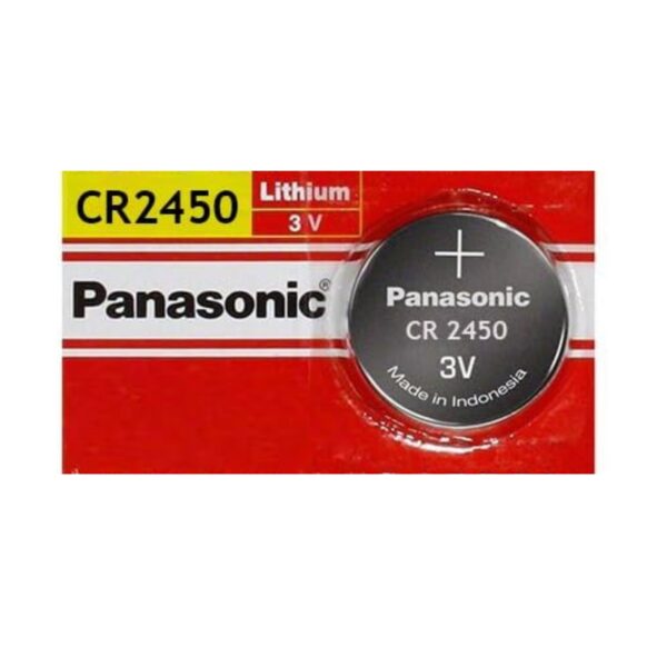 1 x Panasonic 2450 Lithium 3 volt Batteries, equivalent CR2450 3v